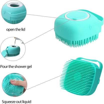 AquaSoothe Spa Scrubber | 2-in-1 Silicone Dog Brush